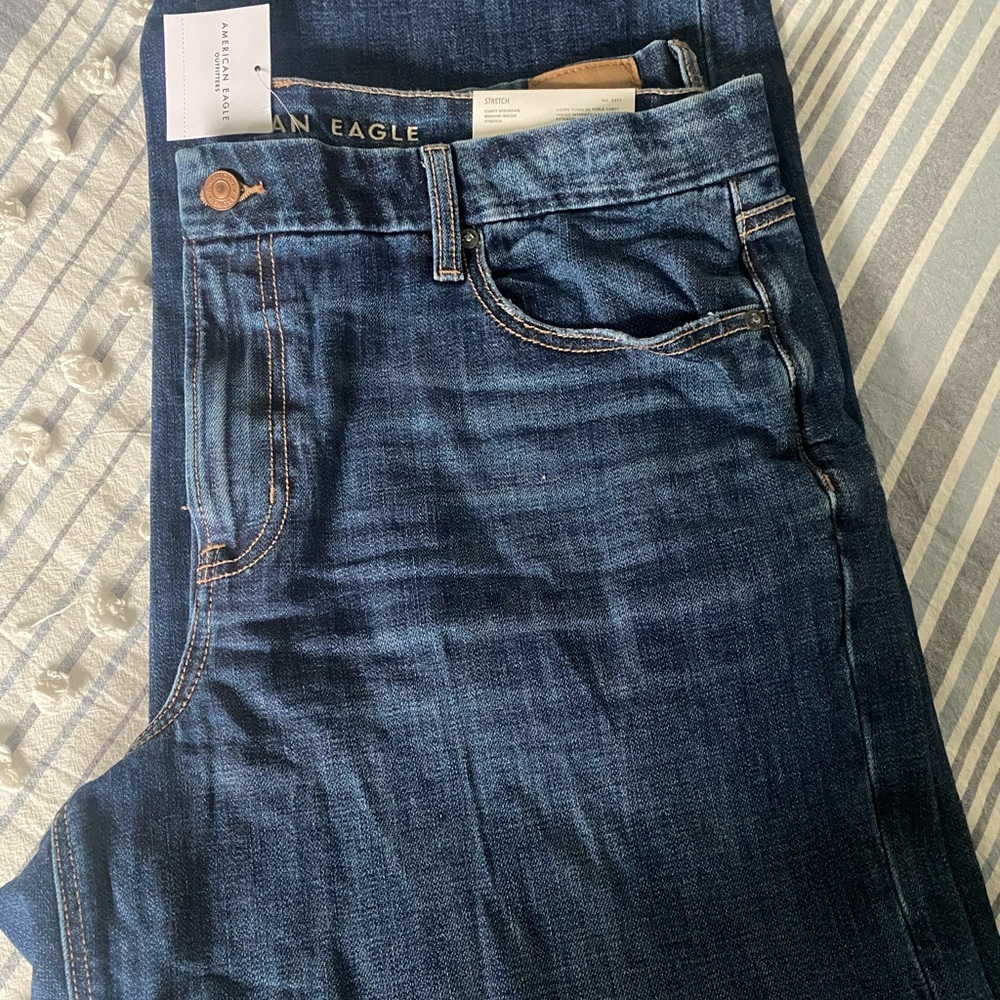 American Eagle Outfitters Dark Blue Flare Jeans
